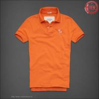 heren abercrombie fitch korte polo t-shirt oranje moose logo Shop Almere Stad n55gg937